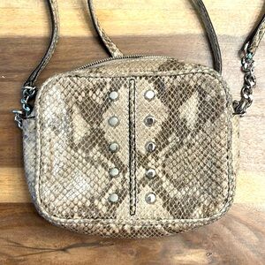 Michael Kors small purse in snake skin with stud details